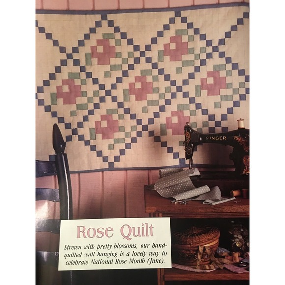 Celebrations Cross Stitch Craft  Magazine Spring 1991 Projects Mothers Day Quilt - Picture 11 of 12